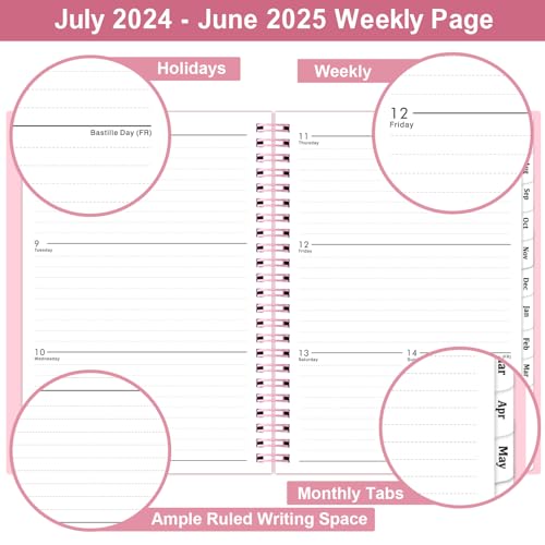 2024-2025 Academic Weekly and Monthly Planner