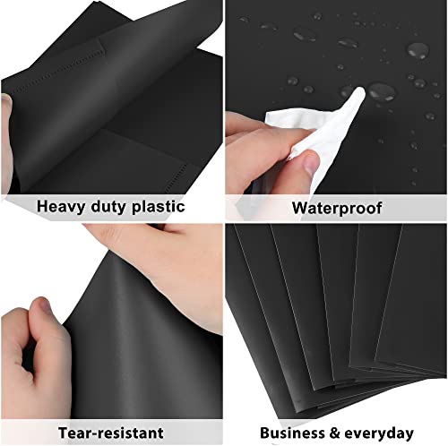 6 Pack Black 2 Pocket File Folders