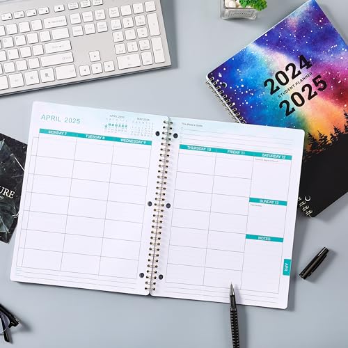 2024-2025 Student Planner: Monthly & Weekly Layout