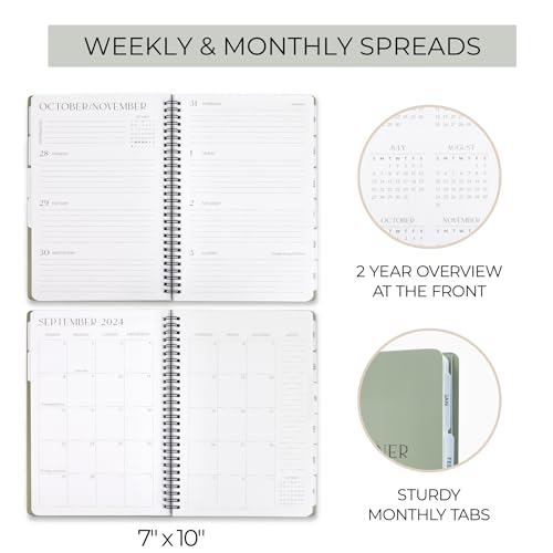 2024-2025 Academic Planner: Daily & Monthly Spreads