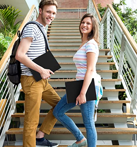 6 Pack Black 2 Pocket File Folders