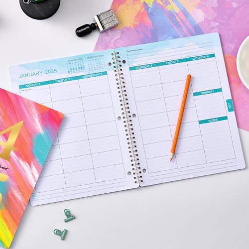 2024-2025 Academic Planner with Stickers and 3-Holes