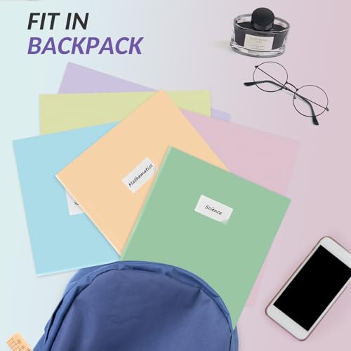 Soeez 6-Pack Heavy Duty Pocket Folders Set