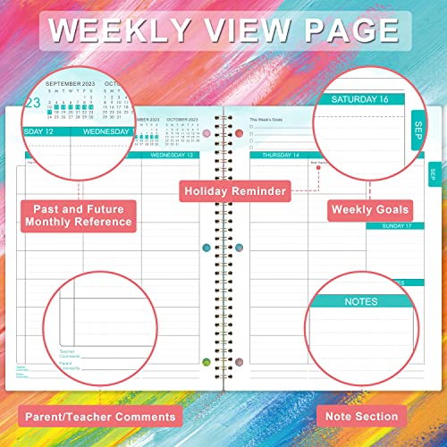 2024-2025 Academic Planner with Stickers and 3-Holes