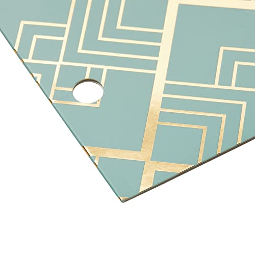 6 Geometric Pocket Folders - 6 Pack Set