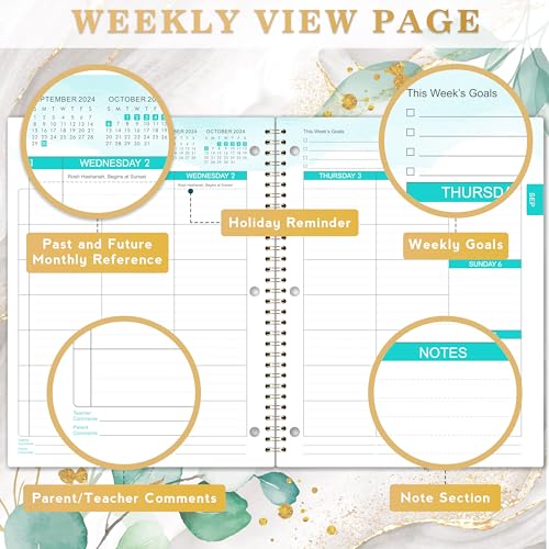 2024-2025 Academic Student Planner with Monthly Tabs