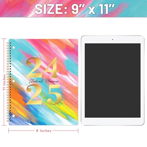 2024-2025 Academic Planner with Stickers and 3-Holes