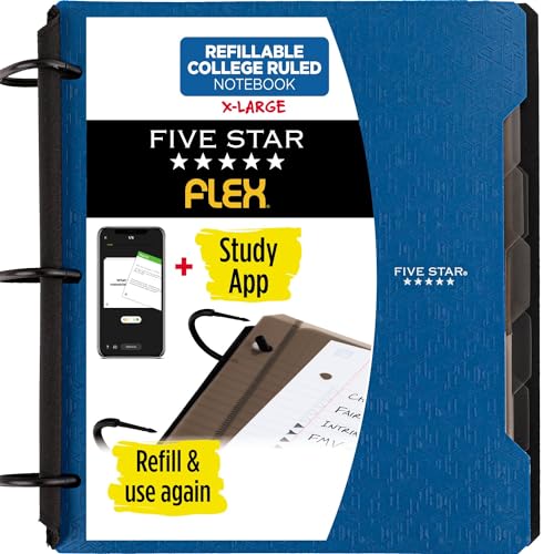 Five Star Flex Refillable Notebook with Study App