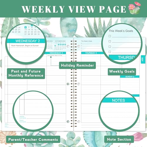 2024-2025 Student Planner: Monthly & Weekly Organizer
