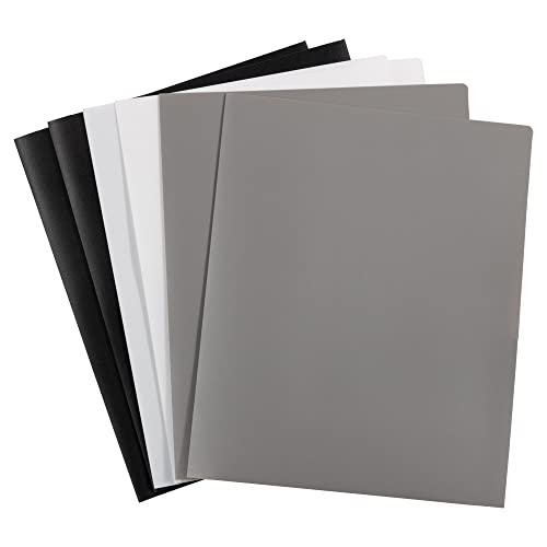 Durable 2 Pocket Plastic Folders - Assorted Colors