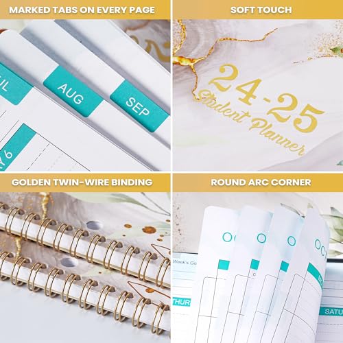 2024-2025 Academic Student Planner with Monthly Tabs