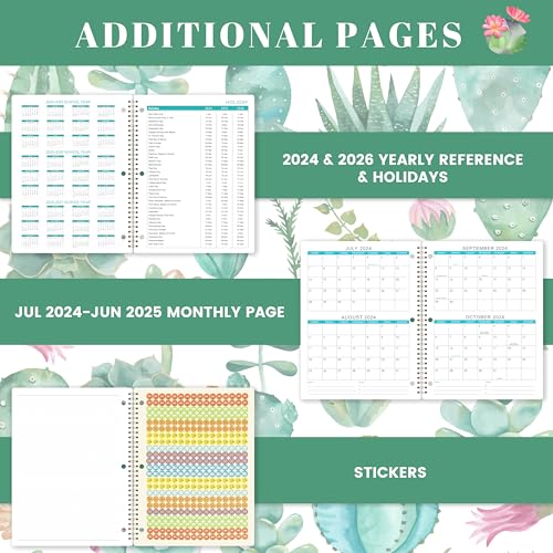 2024-2025 Student Planner: Monthly & Weekly Organizer