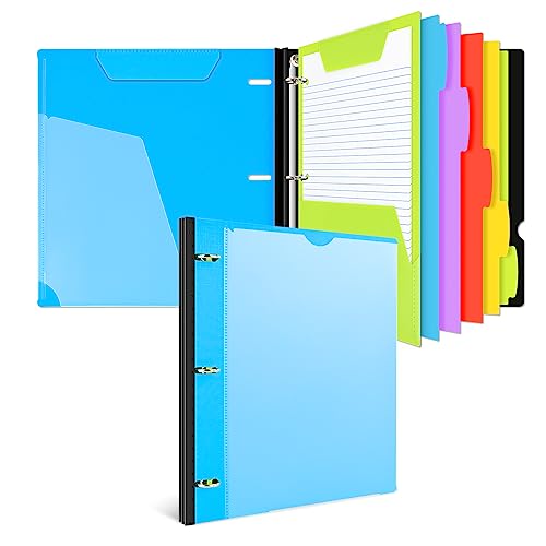 INFUN Telescoping Refillable 3-Ring Binder - Blue