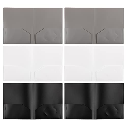 Durable 2 Pocket Plastic Folders - Assorted Colors