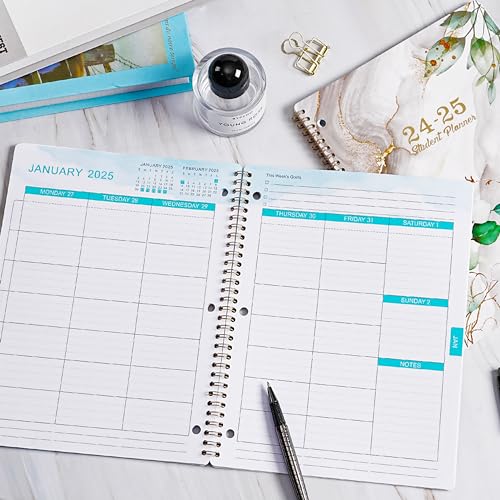 2024-2025 Academic Student Planner with Monthly Tabs