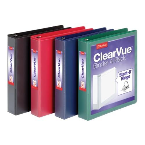 Cardinal 1.5" D Ring Binder 4 Pack