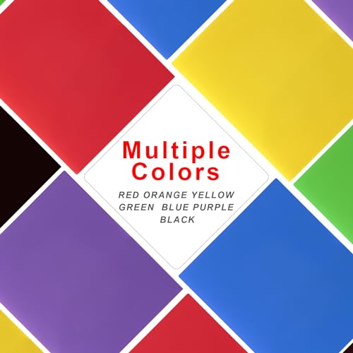 Durable 7-Pack Assorted Plastic File Folders