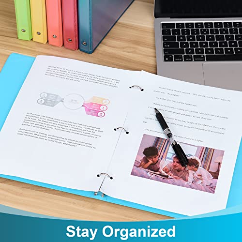 6-Pack 1-Inch Basic Binders with Pockets