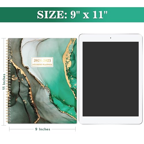 2024-2025 Student Planner with Stickers - Green