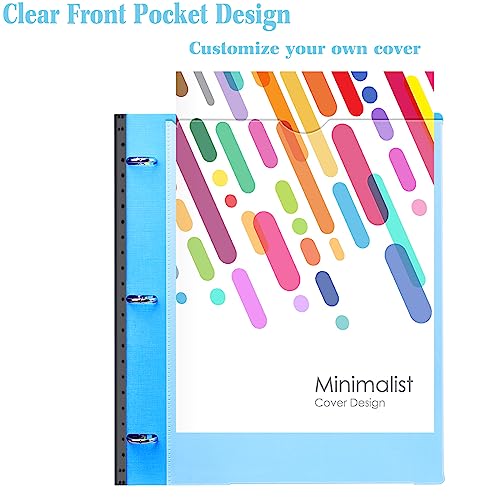 INFUN Telescoping Refillable 3-Ring Binder - Blue