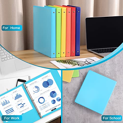 6-Pack 1-Inch Basic Binders with Pockets