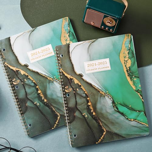 2024-2025 Student Planner with Stickers - Green