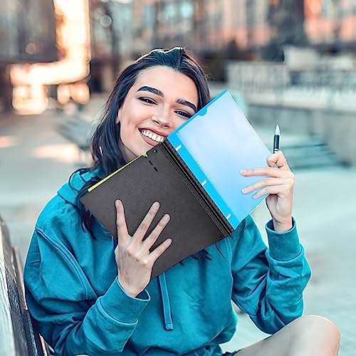 INFUN Telescoping Refillable 3-Ring Binder - Blue