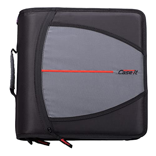 Mighty Zip Tab 3" Zipper Binder - Jet Black