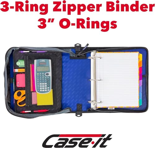 Mighty Zip Tab Zipper Binder with Expanding File