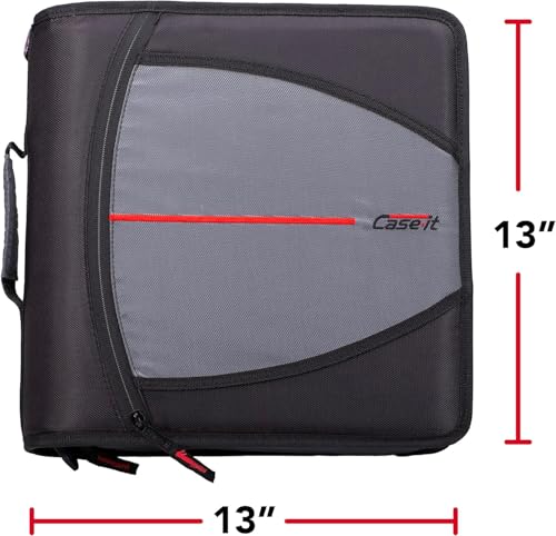 Mighty Zip Tab 3" Zipper Binder - Jet Black