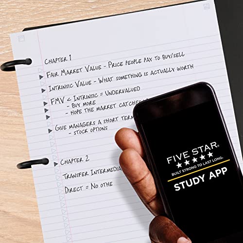 Five Star Flex Refillable Notebook with Study App