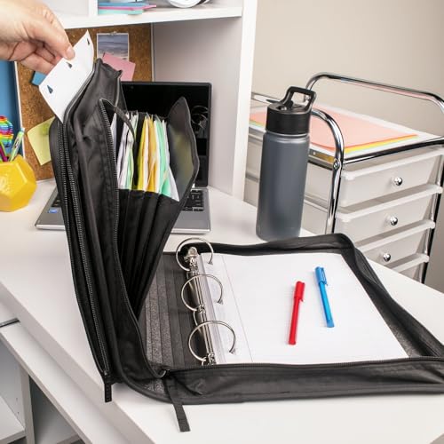 Five Star 2-Inch Zipper Binder with Expanding File