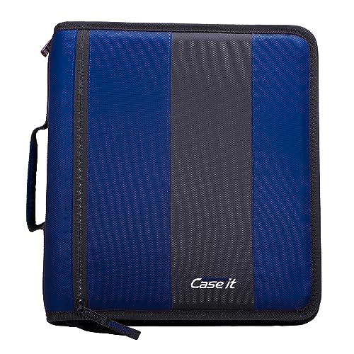 Case-It Classic Midnight Blue Zipper Binder
