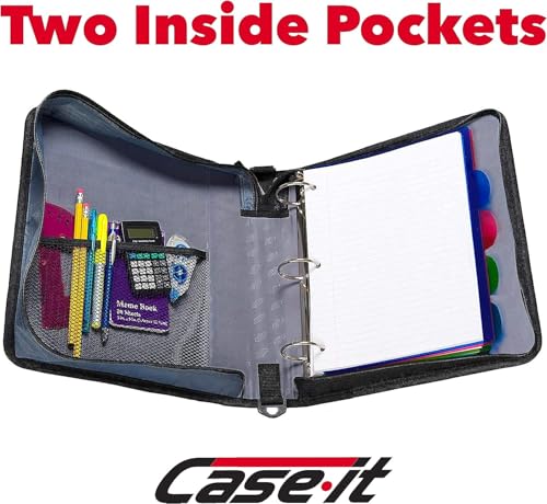 Case-It Classic Midnight Blue Zipper Binder