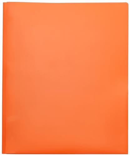 Assorted Heavy Duty 2-Pocket Plastic Folders, 12-Pack