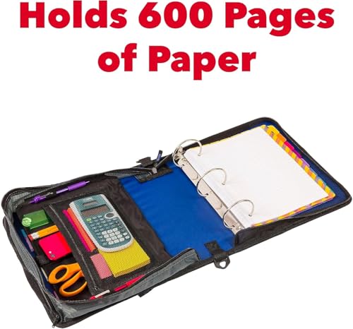 Mighty Zip Tab Zipper Binder with Expanding File