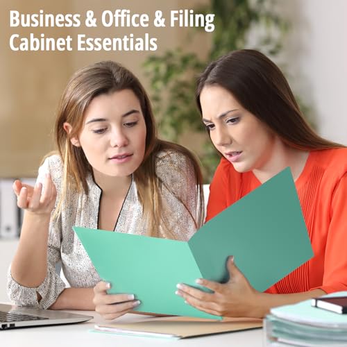 Pastel 6-Pack Colored File Folders with Pockets