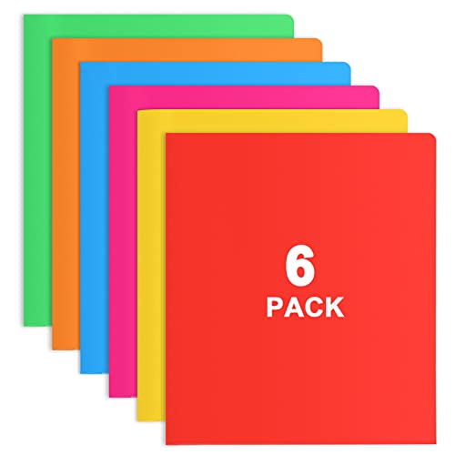 Colorful Heavy Duty Two Pocket Plastic Folders