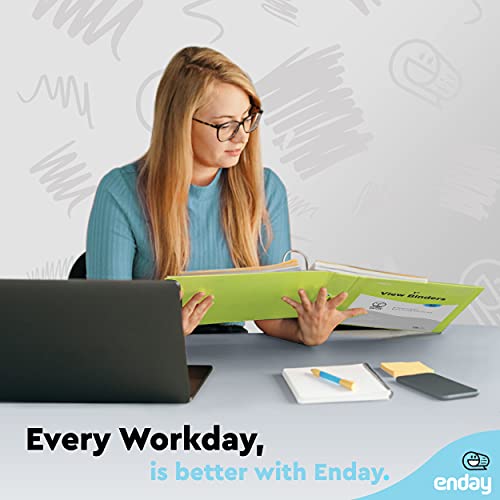 Multicolor 1-Inch Round Ring Binders with Pockets