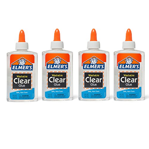 Elmer's Clear Washable School Glue, 4 Pack