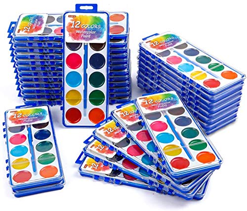 Shuttle Art 12-Color Watercolor Paint Set