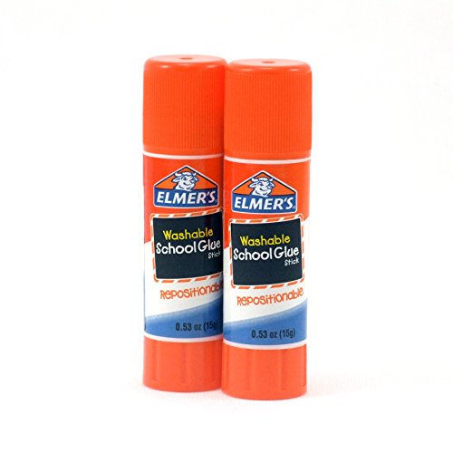 Elmer's Washable Repositionable Glue Sticks, 2 Count