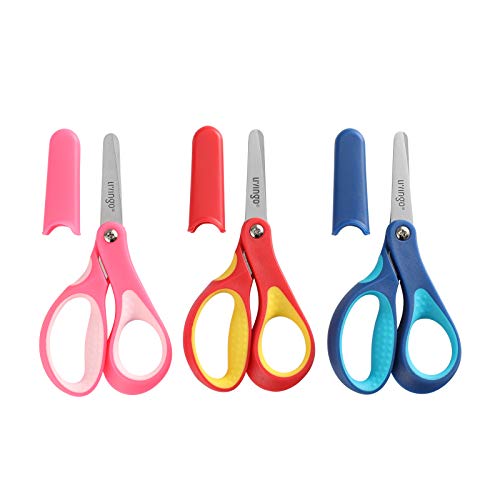 LIVINGO Kids Blunt Craft Scissors - 3 Pack