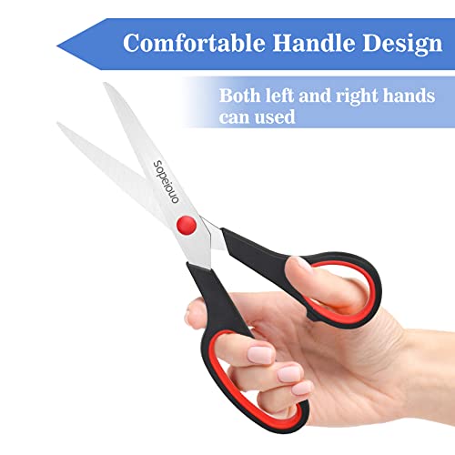 6-Pack Comfort-Grip Scissors for School & Crafts