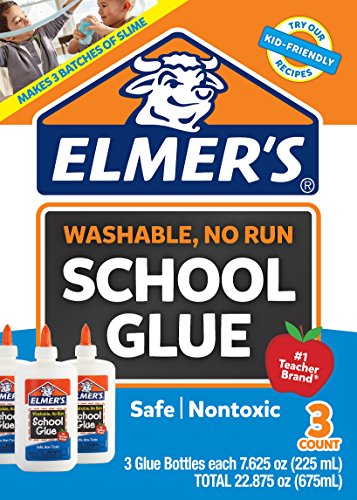 Elmer's Washable Liquid Glue, 3-Pack Slime Kit