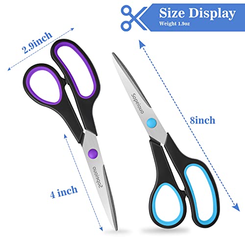 6-Pack Comfort-Grip Scissors for School & Crafts
