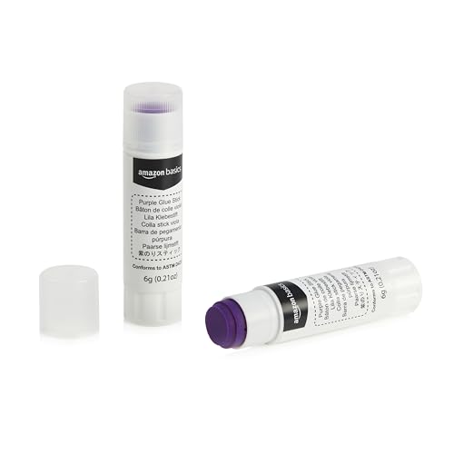 Washable Glue Sticks, Dries Clear, 2-Pack