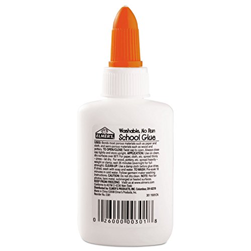 Elmer's Washable School Glue, 1.25 oz Liquid