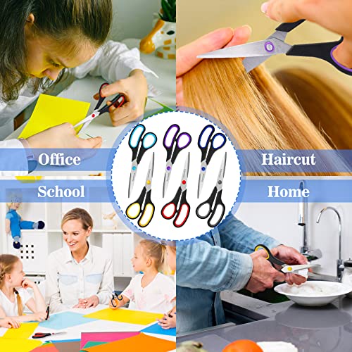 6-Pack Comfort-Grip Scissors for School & Crafts
