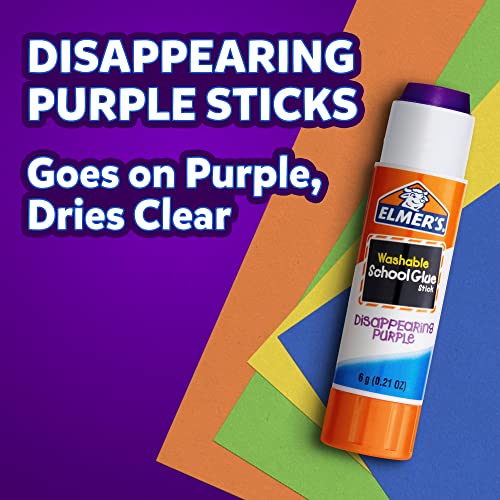 Elmer's® Washable Purple Glue Sticks, 8 Pack